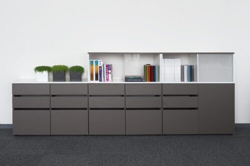 Biuro Baldu Serijos ALFA Spinteles Darbuotojų baldai ALFA – U dvipusiai