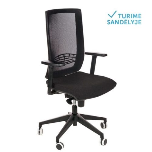 EUROPA BLACK PLASTIC Ergonominė darbuotojo kėdė EUROPA black plastic