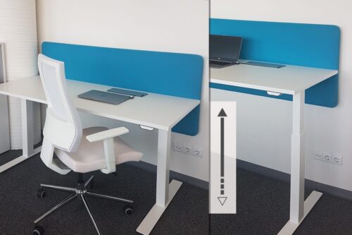 Ergonominiai REGULIUOJAMO AUKŠČIO darbuotojų stalai