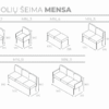 MENSA Minkštasuolių šeima MENSA
