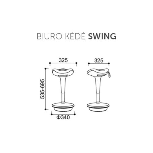 Stovima biuro kėdė SWING