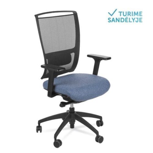 Ergonominė darbuotojo kėdė VICTORIA black plastic
