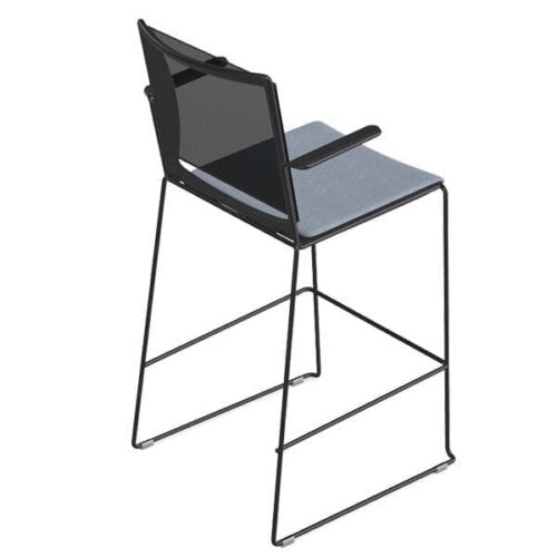 Lankytojų ir posėdžių kėdė MESH STOOL ARMS