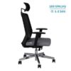 Ergonominė darbuotojo kėdė COCO BS HD chrome