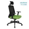Ergonominė darbuotojo kėdė COCO BS HD black