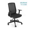 Ergonominė darbuotojo kėdė COCO BS black