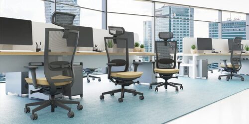 Ergonominė darbuotojo kėdė MARTI BS HD black