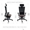 Ergonominė darbuotojo kėdė MARTI BS HD black