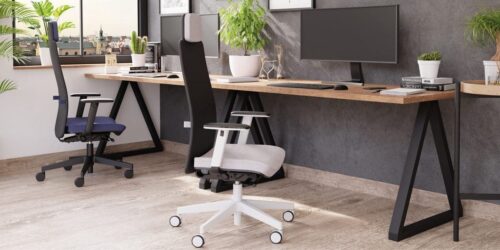Ergonominė darbuotojo kėdė MIKE B black
