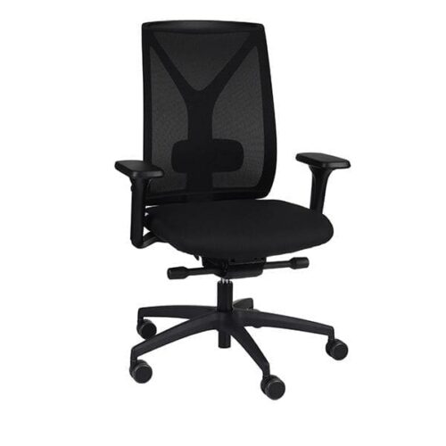 Darbuotojų kėdė VALIO BS BLACK_6 Ergonominė darbuotojo kėdė VALIO BS black
