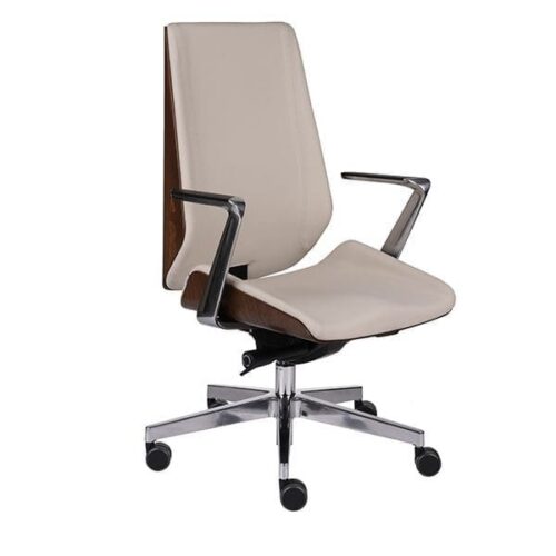 Ergonominė vadovo kėdė MOON WOOD AL1 chrome