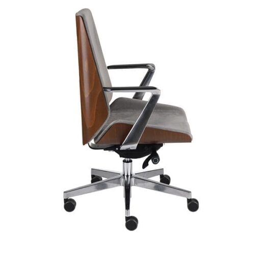 Ergonominė vadovo kėdė MOON WOOD AL1 chrome