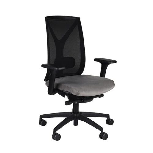 darbuotojo kėde_ Valio_BS_Black_5 Ergonominė darbuotojo kėdė VALIO BS black