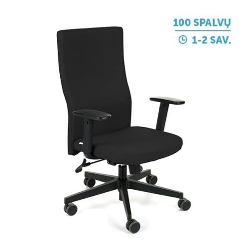 Ergonominė darbuotojo kėdė TEAM PLUS black