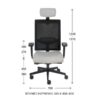 Ergonominė darbuotojo kėdė LEVEL BS HD chrome