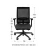 Ergonominė darbuotojo kėdė LEVEL WS white