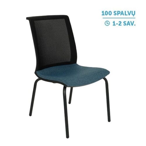 Lankytojų ir posėdžių kėdė LEVEL 4L BS black