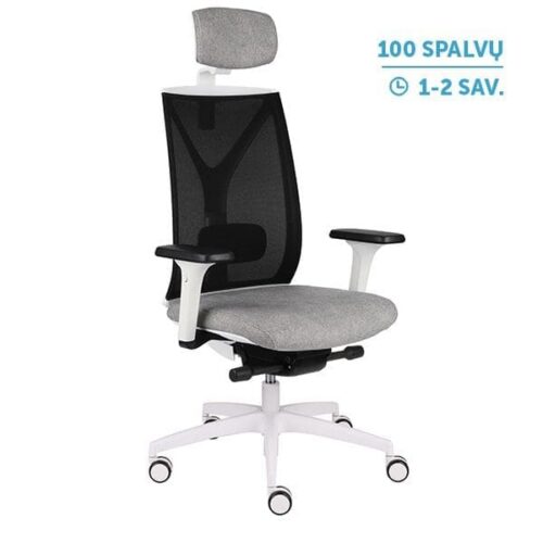 darbuotojo kėde_ Valio_WS_HD_White Ergonominė darbuotojo kėdė VALIO WS HD white