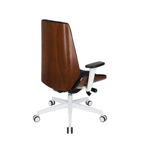 Ergonominė vadovo kėdė MOON WOOD W white
