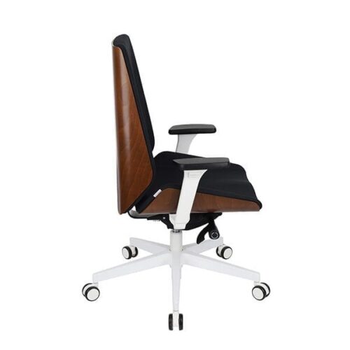 Ergonominė vadovo kėdė MOON WOOD W white