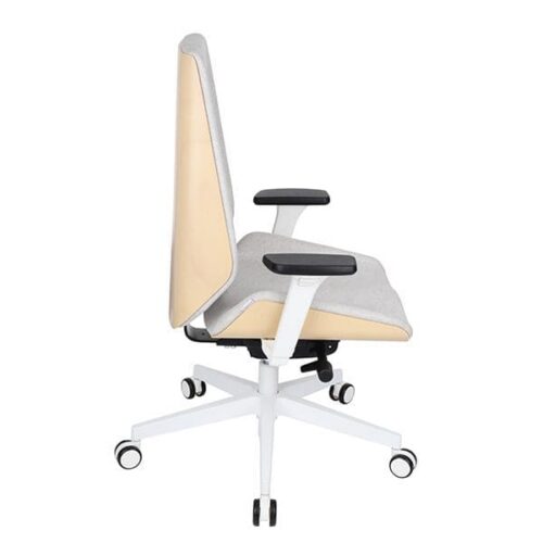 Ergonominė vadovo kėdė MOON WOOD W white