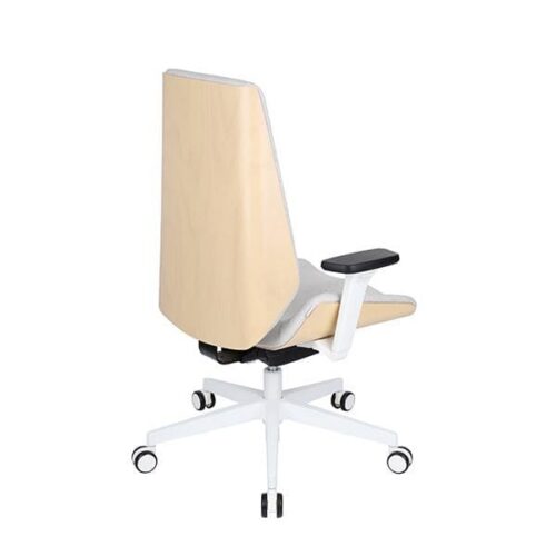 Ergonominė vadovo kėdė MOON WOOD W white