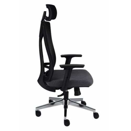 Ergonominė darbuotojo kėdė PLAY 30% nuolaida su pilku audiniu