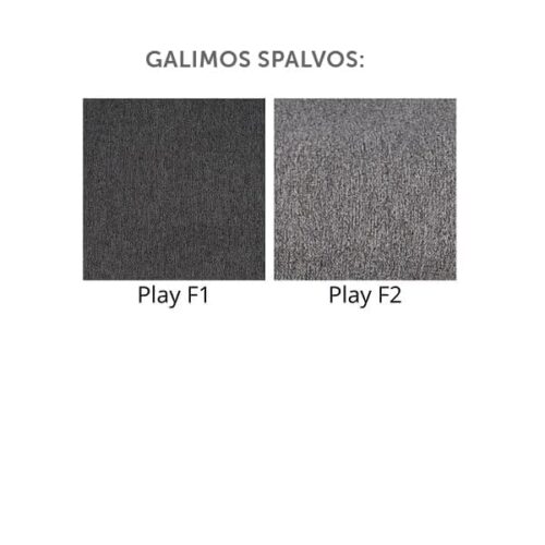 Ergonominė darbuotojo kėdė PLAY 30% nuolaida su pilku audiniu