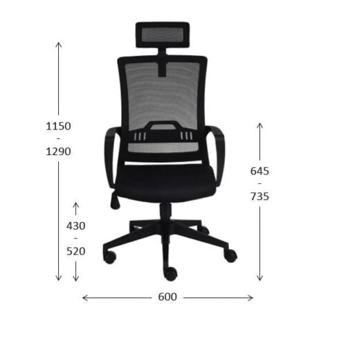 Darbuotojo kėdė SPEED BS HD_6 Darbuotojo kėdė SPEED BS HD