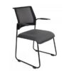 Lankytojų ir posėdžių kėdė REDE black arm