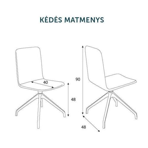 Valgomojo kėdė Skin Wood Cross white