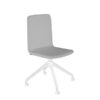 Lankytojų ir posėdžių kėdė Skin Cross Roll white
