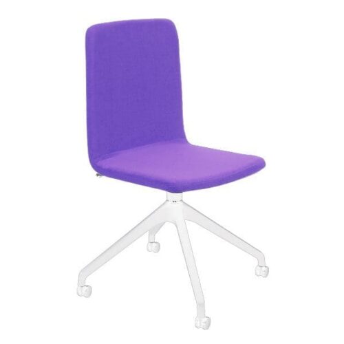 Lankytojų ir posėdžių kėdė Skin Cross Roll white