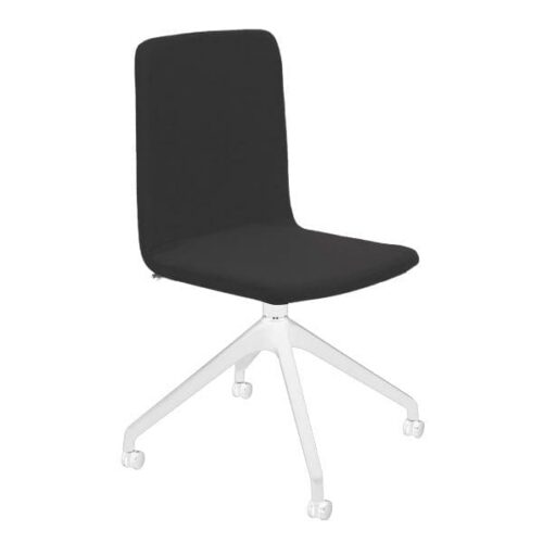 Lankytojų ir posėdžių kėdė Skin Cross Roll white