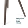 Valgomojo kėdė SKIN WOOD_apvalios kojos Valgomojo kėdė Skin Wood