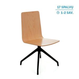 Valgomojo kėdė Skin Wood Cross black