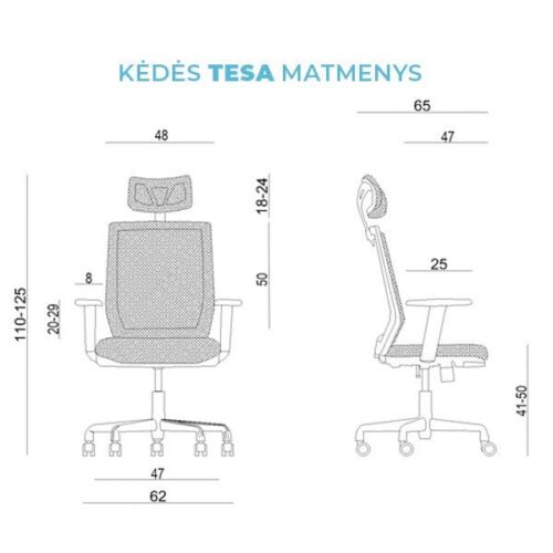 Darbuotojo kėdė TESA
