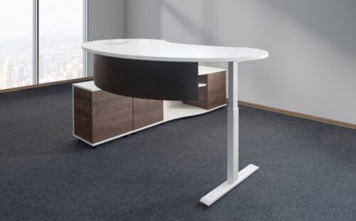 Ergonominė reguliuojamo aukščio vadovo baldų serija ROUND FOREST-R