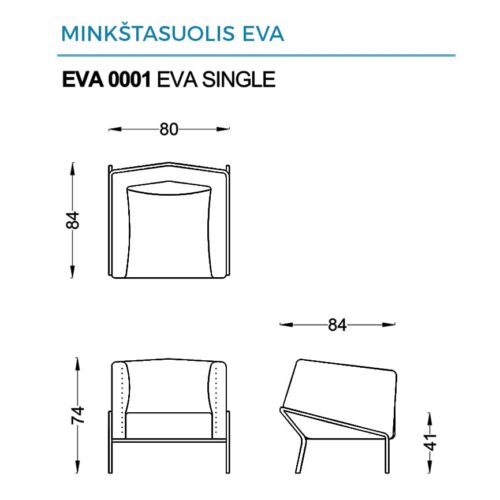 Minkštasuoliai EVA