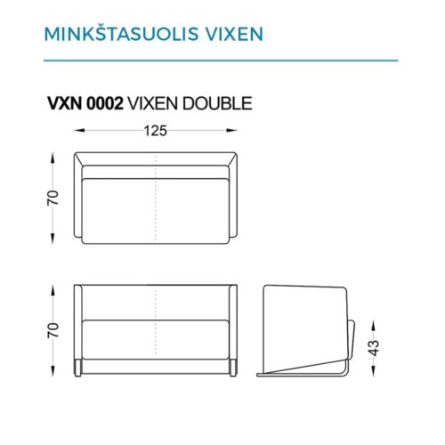 Minkštasuoliai VIXEN