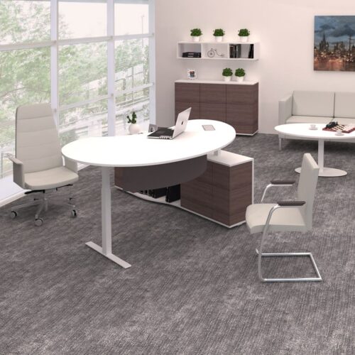 Ergonominė reguliuojamo aukščio vadovo baldų serija ROUND FOREST-R