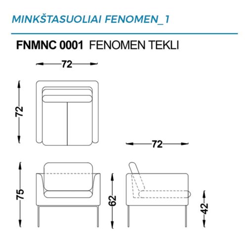 Minkštasuoliai FENOMEN WOOD