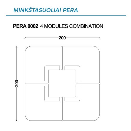 Moduliniai minkštasuoliai PERA